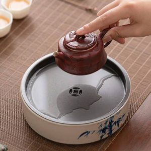 Thuyền Trà, Khay Trà Gốm Sứ Có Khoang Chứa Nước